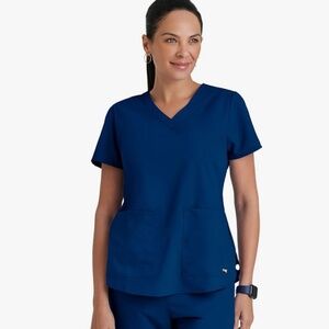 Grey’s Anatomy Blue Scrub Top Women’s Size L